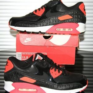 NIKE AIR MAX 90 ANNIVERSARY Black Croc Infrared